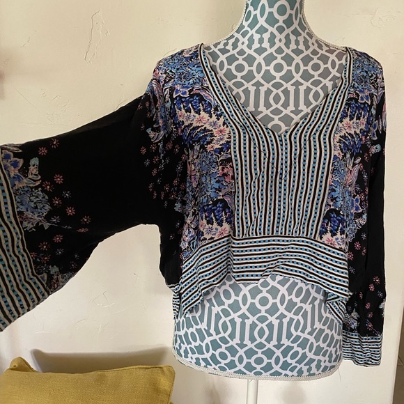 Free people boho bohemian summer loose top blouse - Picture 3 of 4